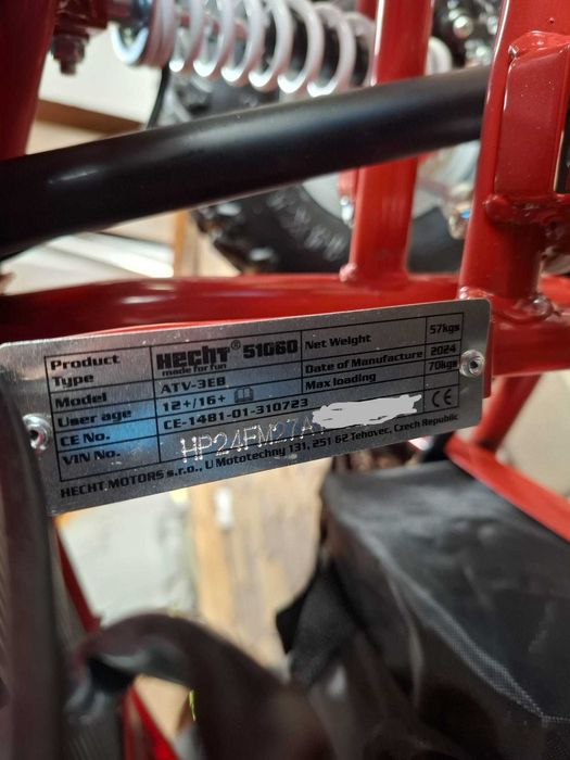 Quad dla dziecka elektryczny HECHT 1060W Akumulator 3x12V gwaran