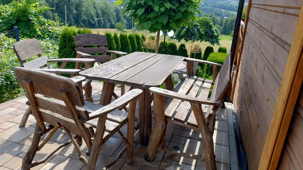 Meble ogrodowe dębowe