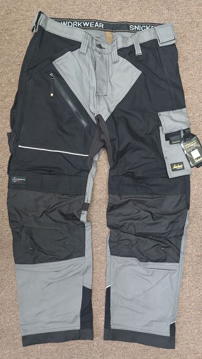6314 Snickers RuffWork 54 Canvas+ grube spodnie robocze monter instal