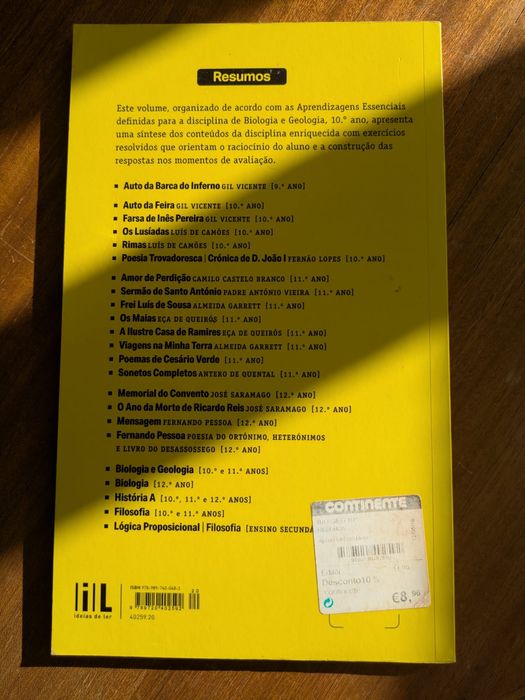 Biologia e Geologia Resumos 10º ano
