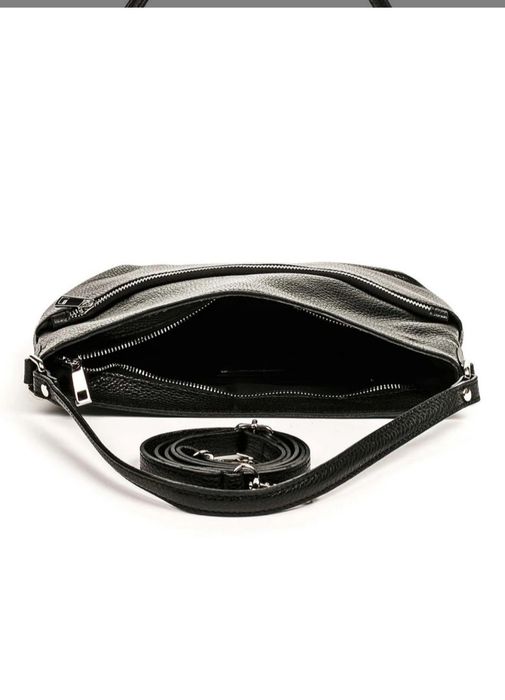 Шкіряна сумка чорна