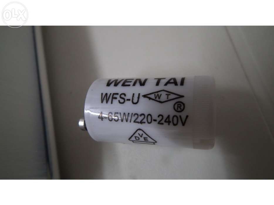 Transformador, arrancador, cabos Lamp Fluorescente 150cm 58 w