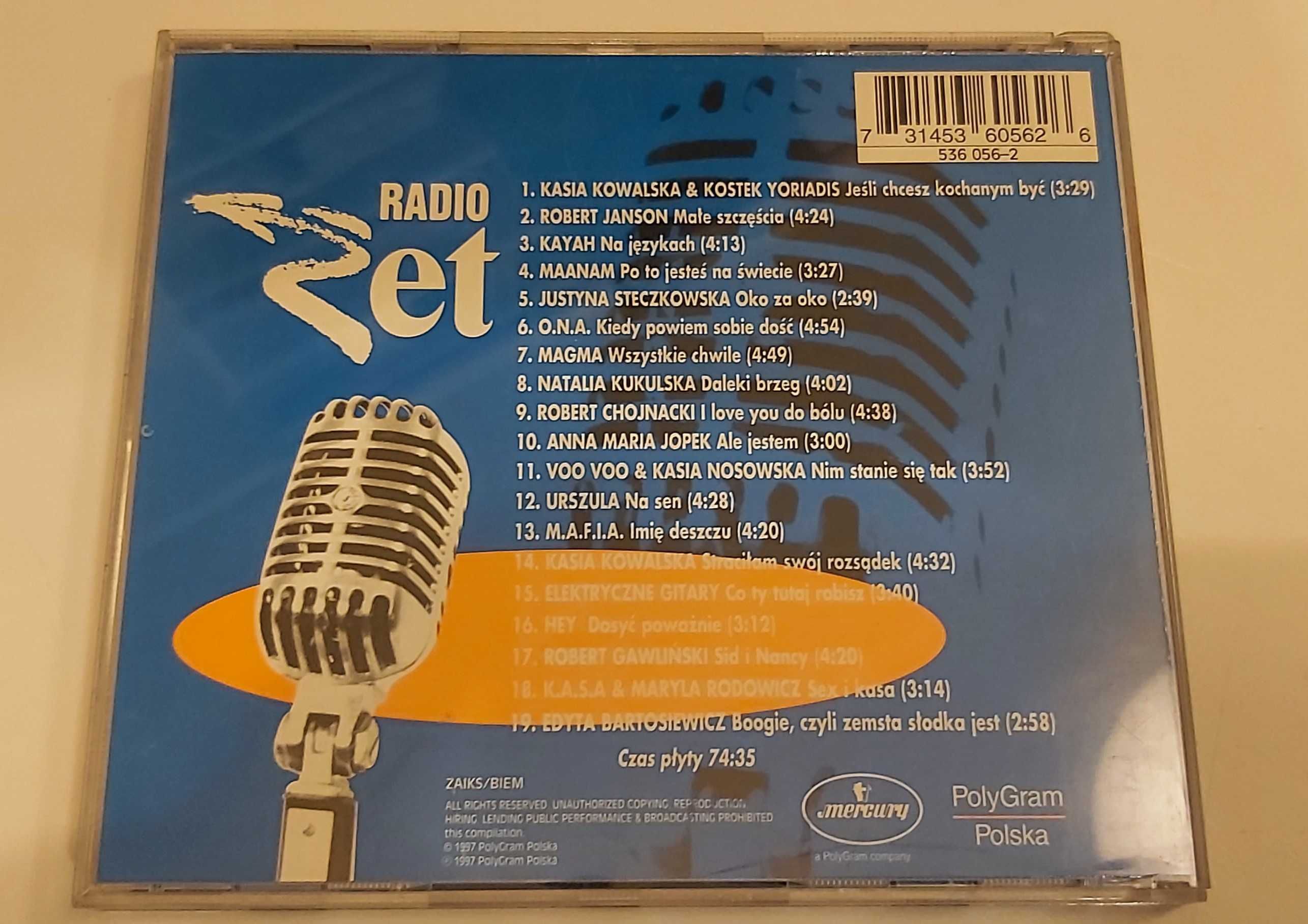 Piątki Na Piątki w Radiu Zet 1997 płyta CD różni wykonawcy