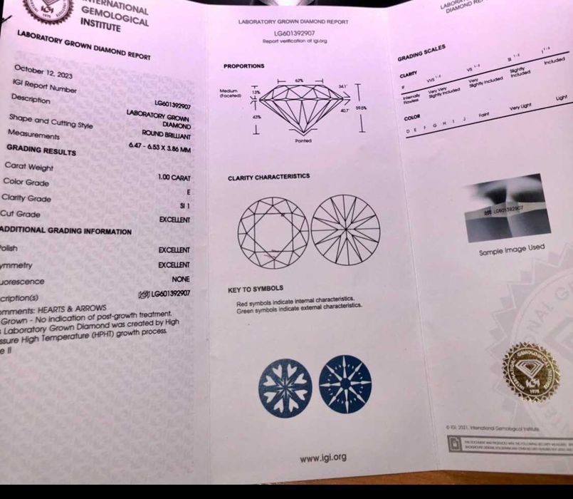 Белое золото 585 с бриллиантом 1.0 карат