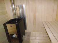 Sauna ogrodowa fińska sucha piec na drewno + zbiornik do morsowania