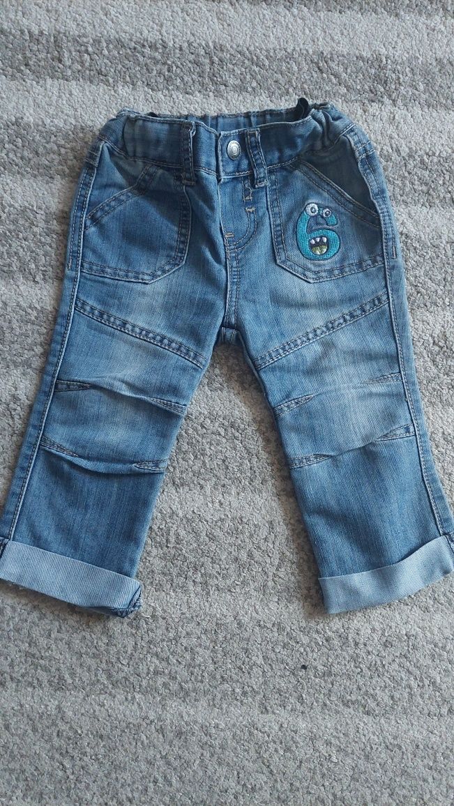 Spodnie jeansowe roz 80