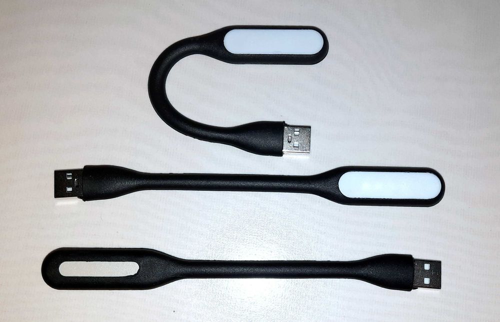 Гибкий USB LED светильник нейтральный для Ноутбука Повербанка гнущийся