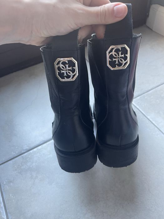 Guess botki skórzane trapery 39