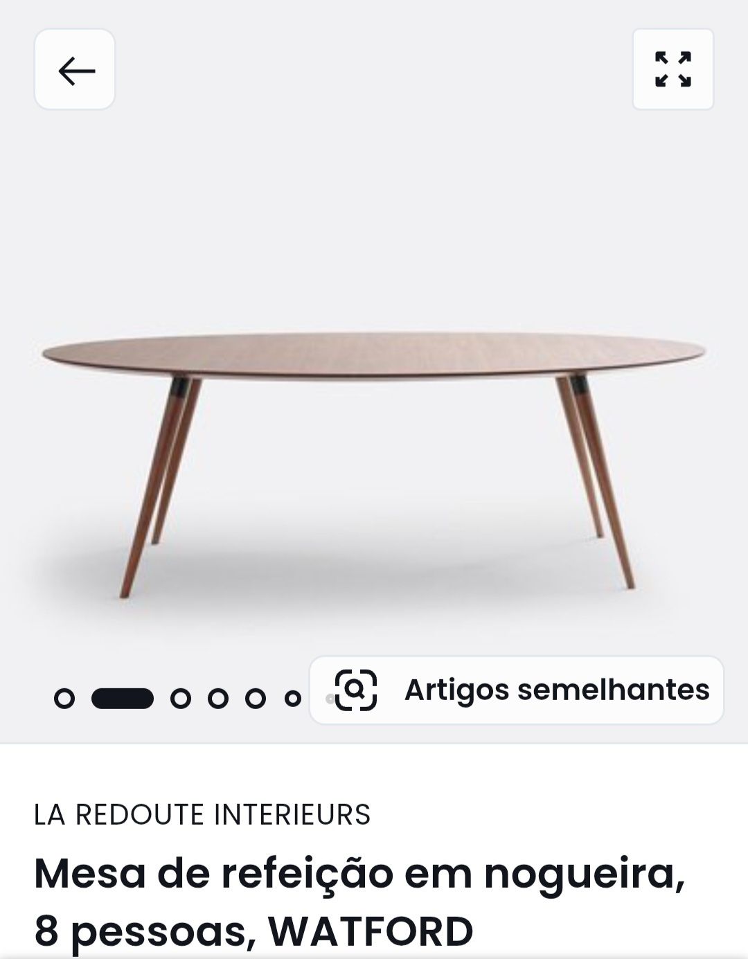 Mesa de Jantar oval