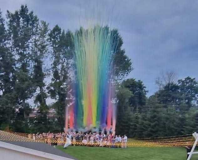 Miny dymne single shot kolorowy dym wesele mina dymna kolory ślub