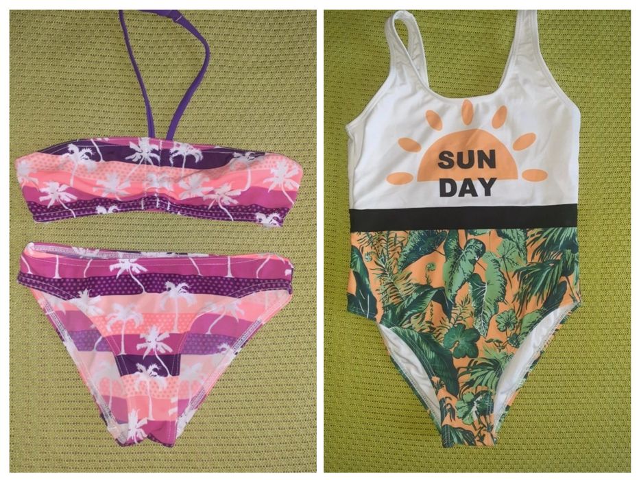 Roupa verão 5-6anos (top, vestidos, saia, calções, biquínis)