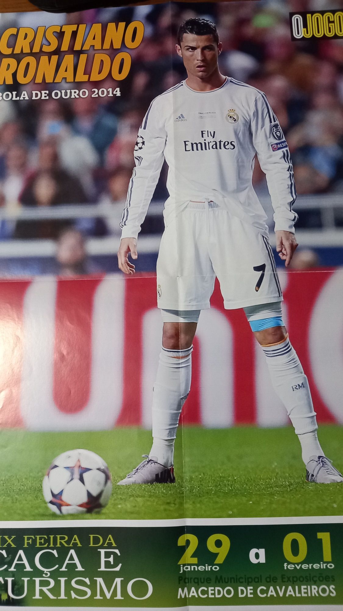 poster de Cristiano Ronaldo Bola de ouro 2014