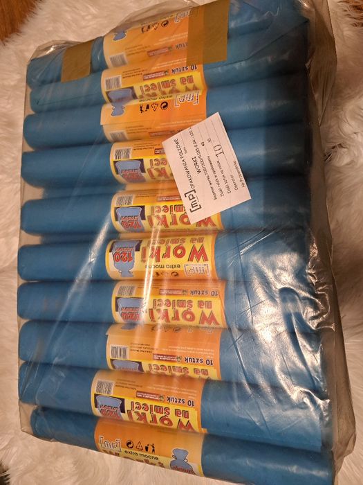 Super mocne worki na smieci 120l LDPE 40 ROLEK Fv