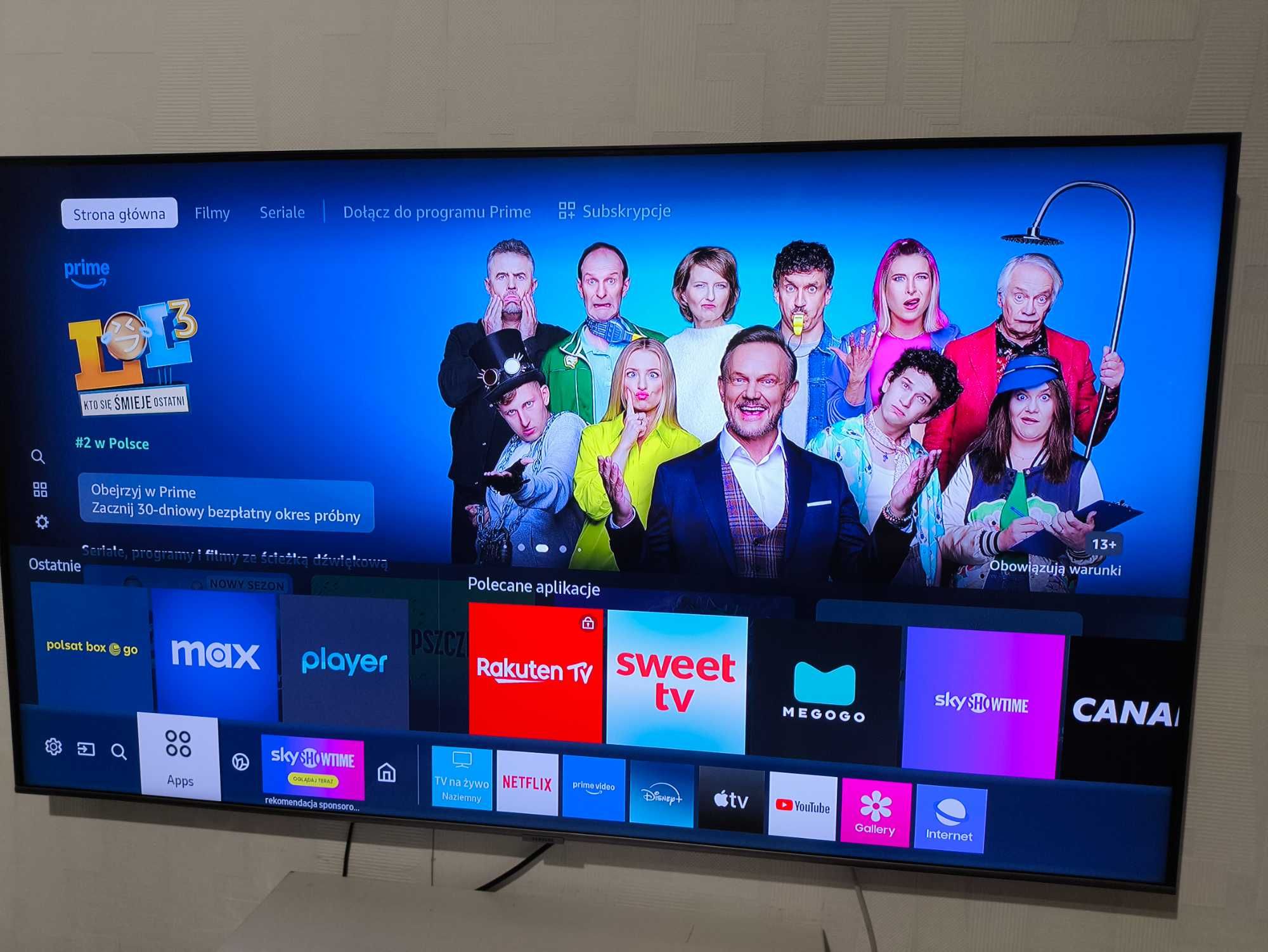 SAMSUNG 4K UHD QLED 55" DVB-T2 HEVC Smart Disney AirPlay HDR Max