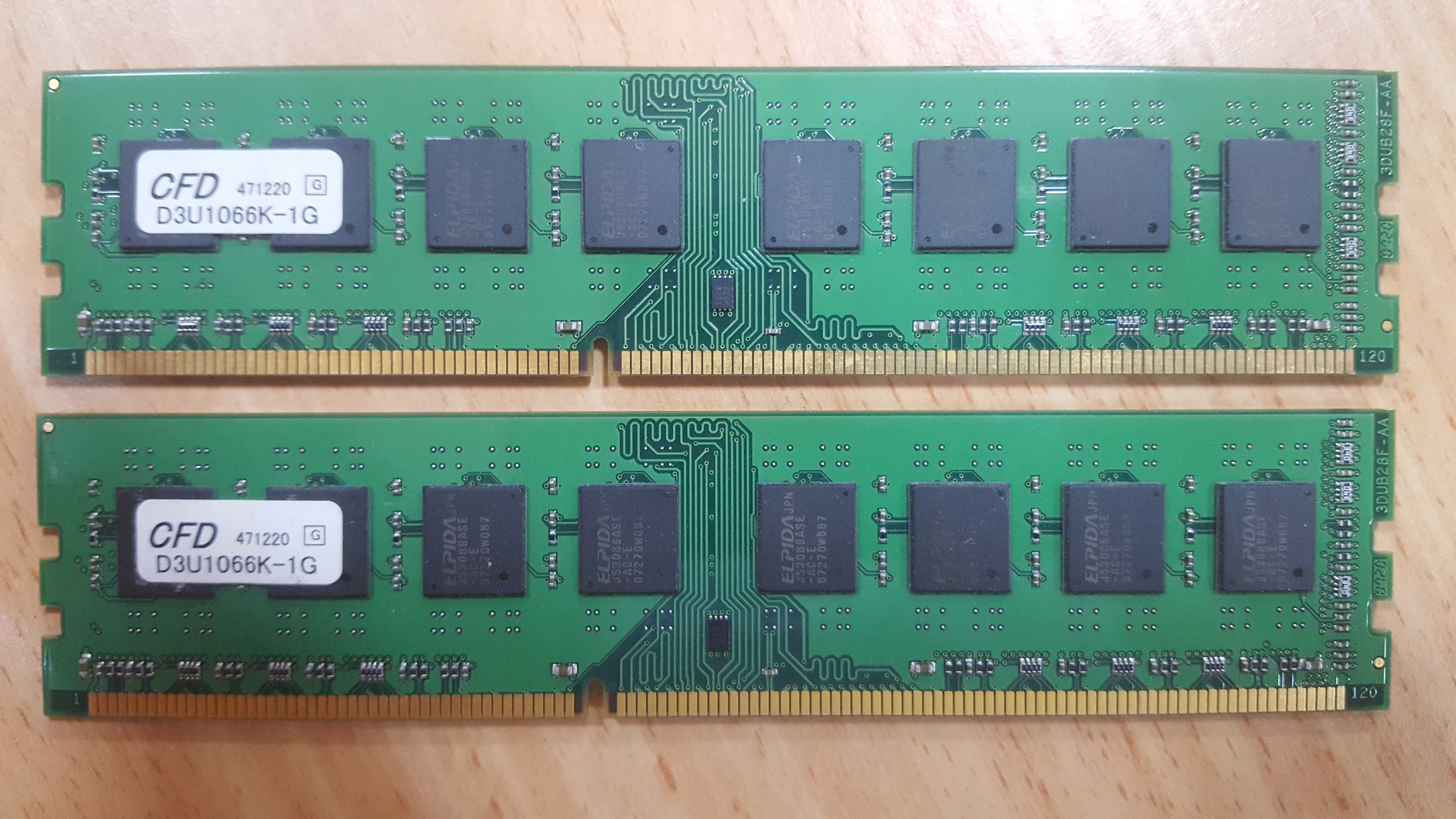Память DDR3 CFD d3u1066k-1g (KIT 2*1gb)