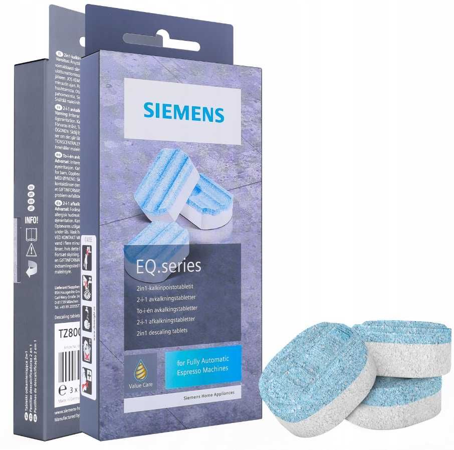 Засіб для чищення Siemens TZ80001 / TZ80002 для кавоварок таблетки