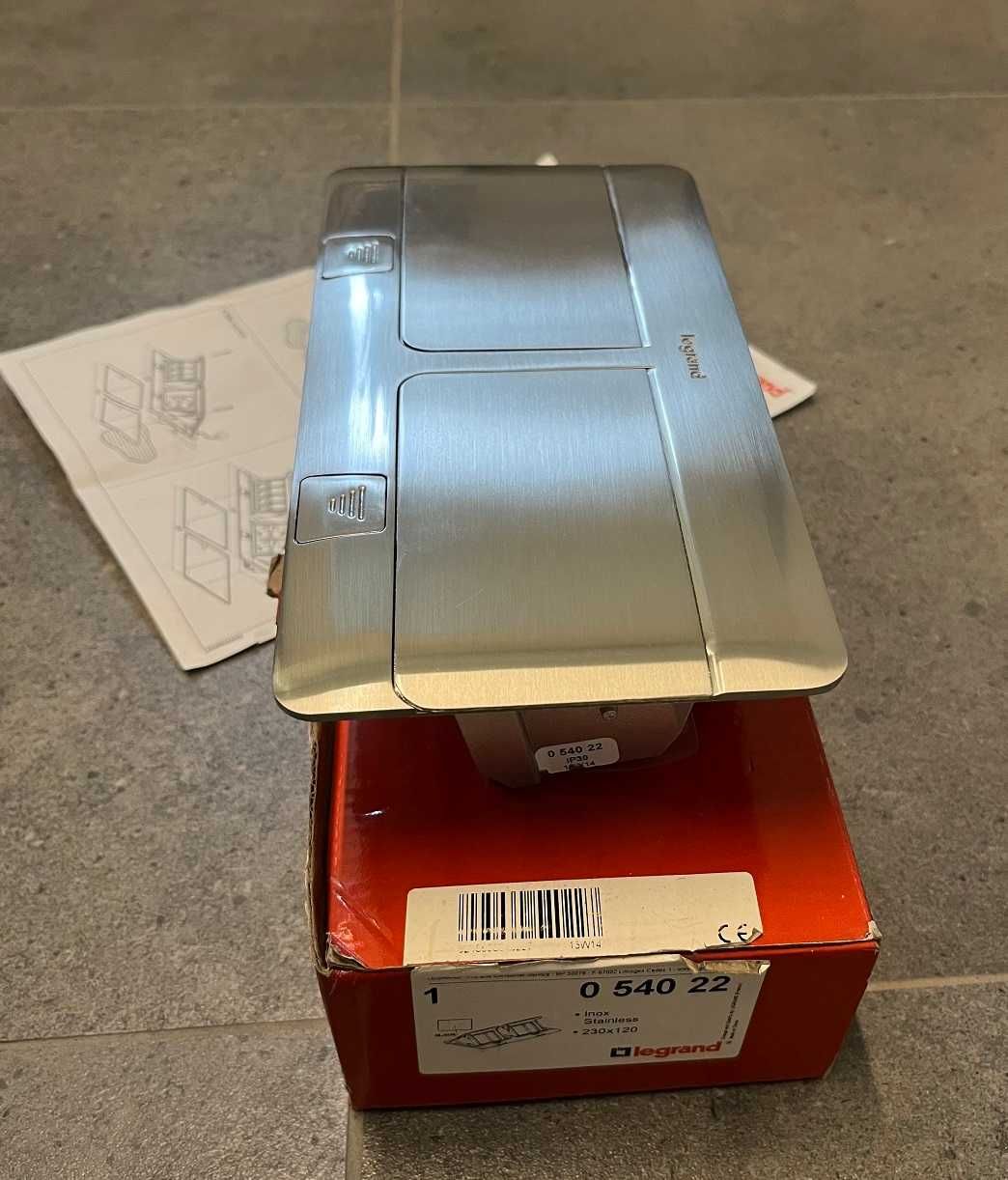 Legrand Pop-Up Minipuszka 6M 2X3M 054022 Stal Nierdzewna