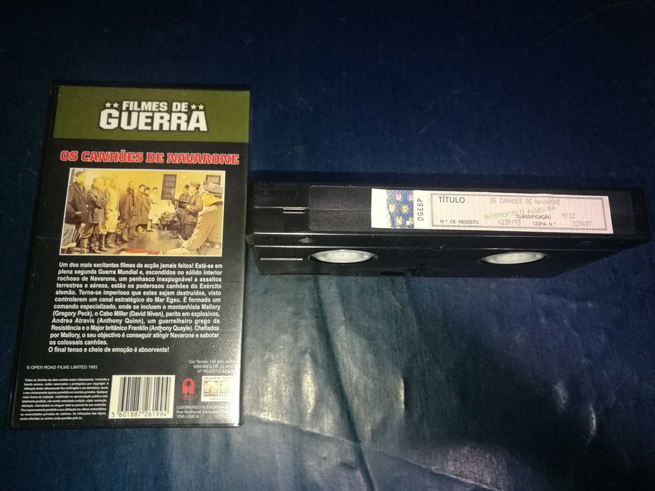OS CANHÕES DE NAVARONE VHS (legendagem em Português)