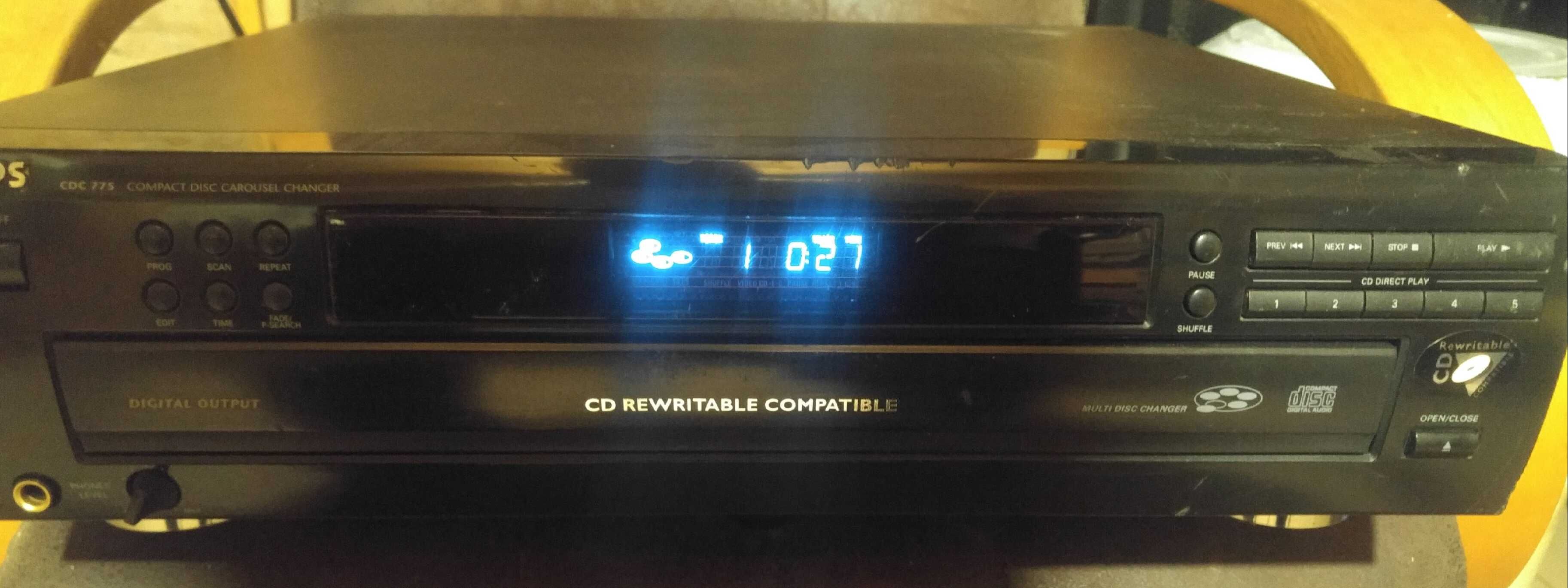 Philips CDC 775 -odtwarzacz plyt CD ,karuzela,5 plyt