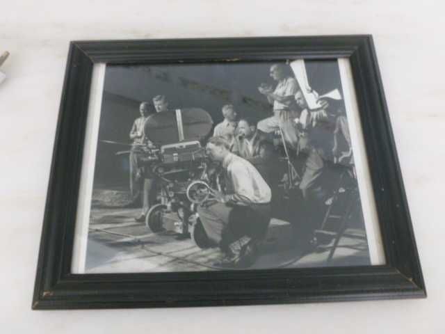 Quadro fotografia antiga com cena de cinema