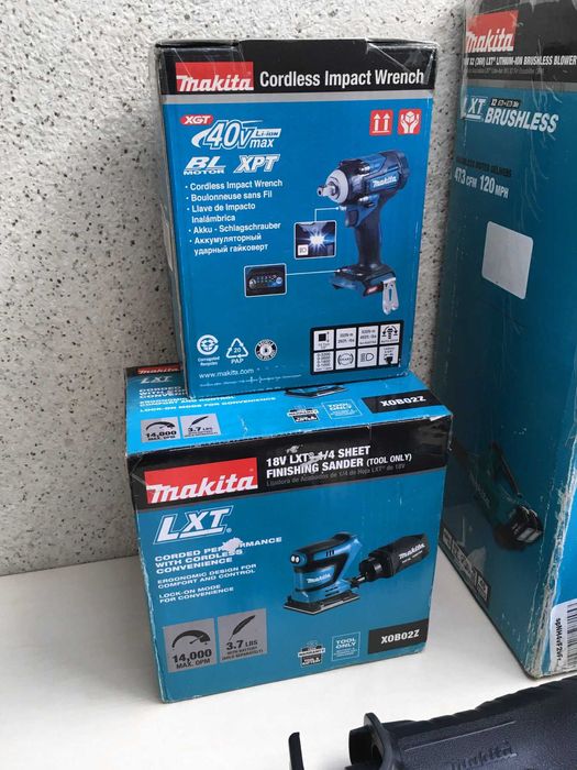 Оригинал Makita 18V 12V 40V Бесщеточный инструмент LXT CXT XGT