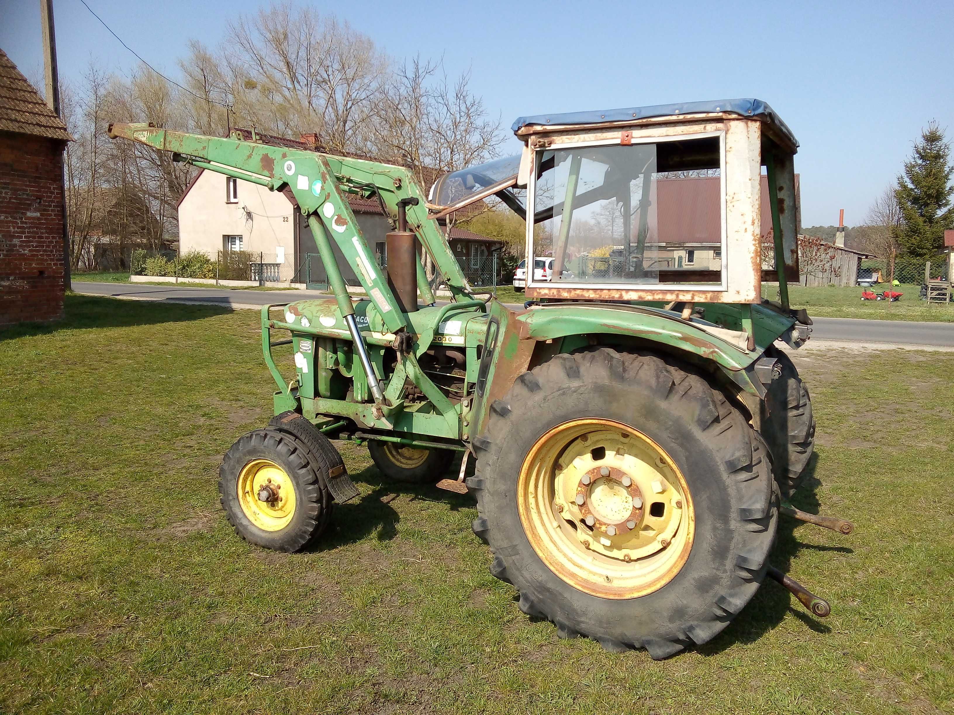 Ciągnik traktor john deere 2030 z turem w orginale