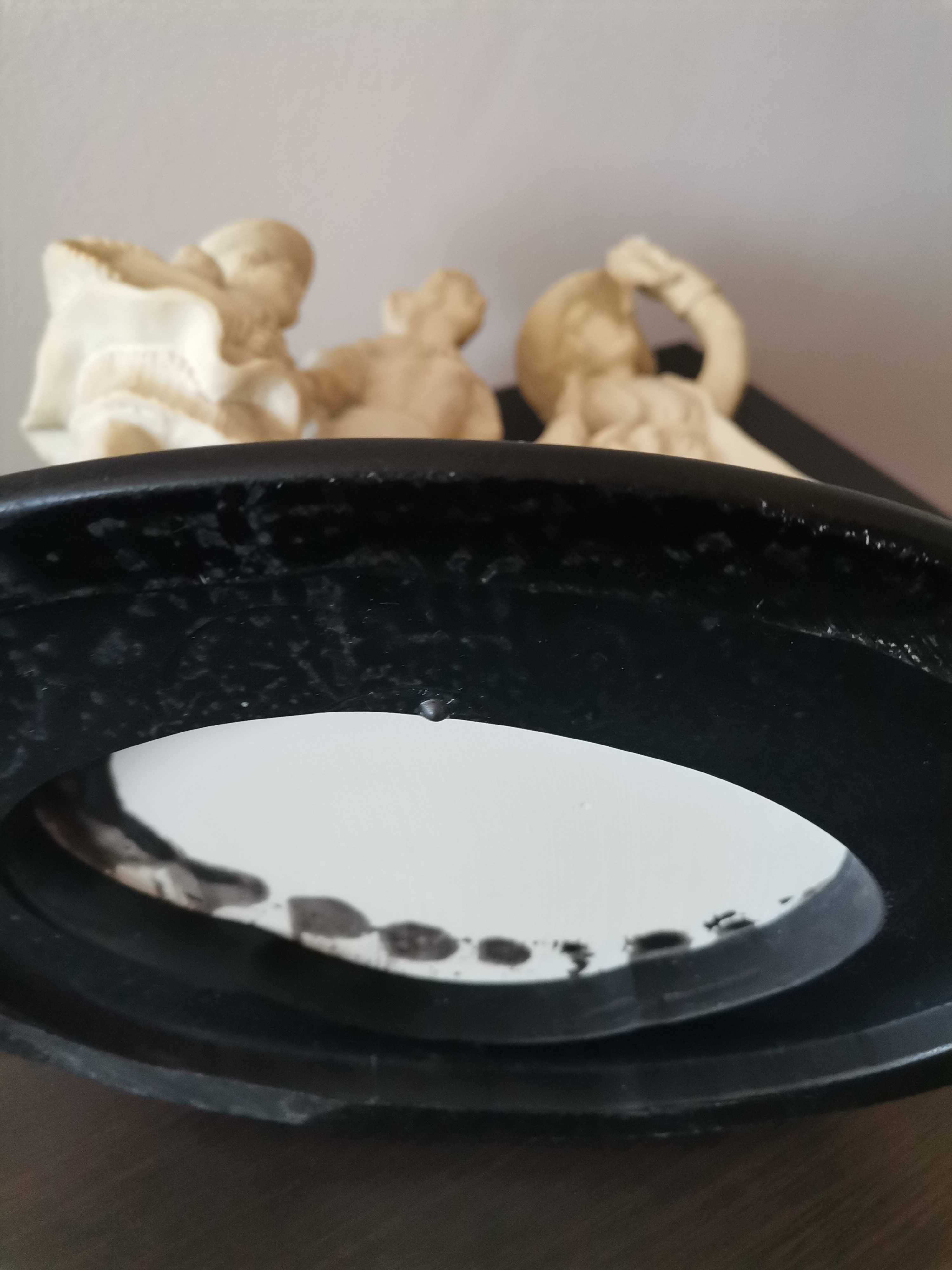 Figura "Myśliwy z rodziną " alabaster - Vintage