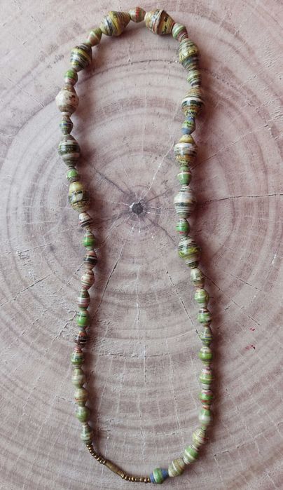 Naszyjnik - Ekologiczny, ręcznie robiony naszyjnik z Afryki [Uganda]