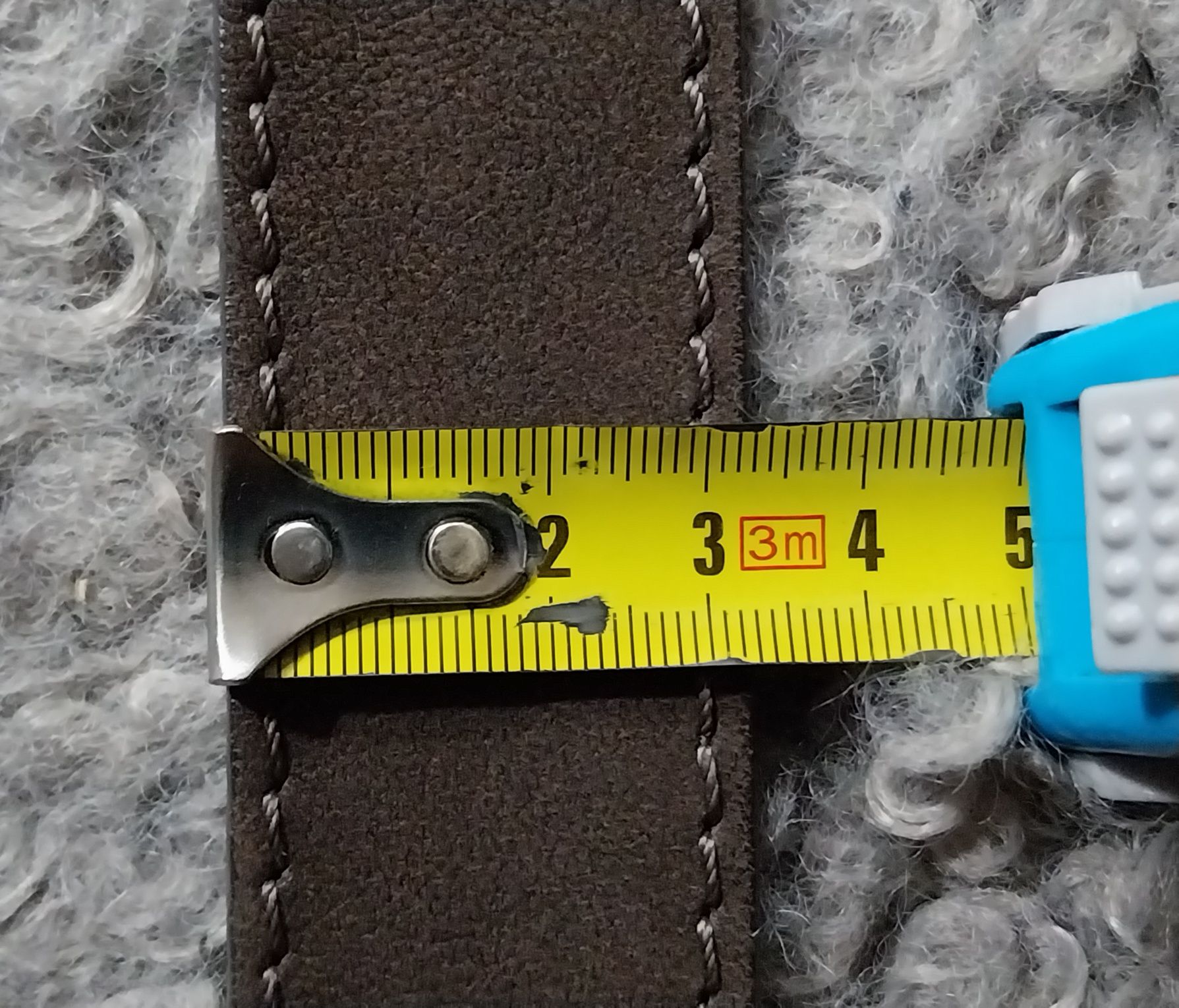 Tommy Hilfiger brązowy pasek ze skóry naturalnej 110cm.