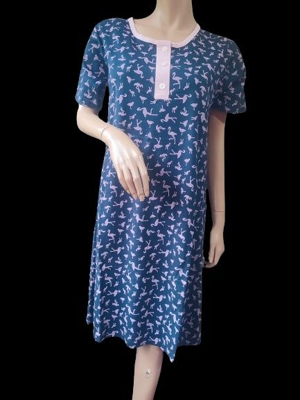 Koszula nocna XL bawełna Flamingi nowa