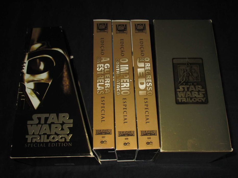 Trilogia Guerra das Estrelas Edição Especial Gold VHS
