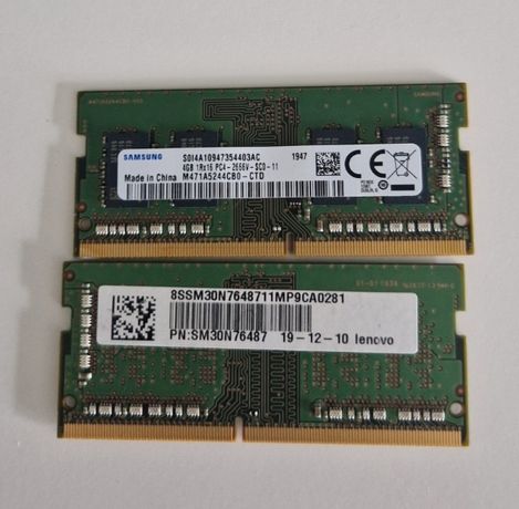 Pamięć RAM Samsung 4GB DDR4 1Rx16 PC4-2666V razem 8Gb