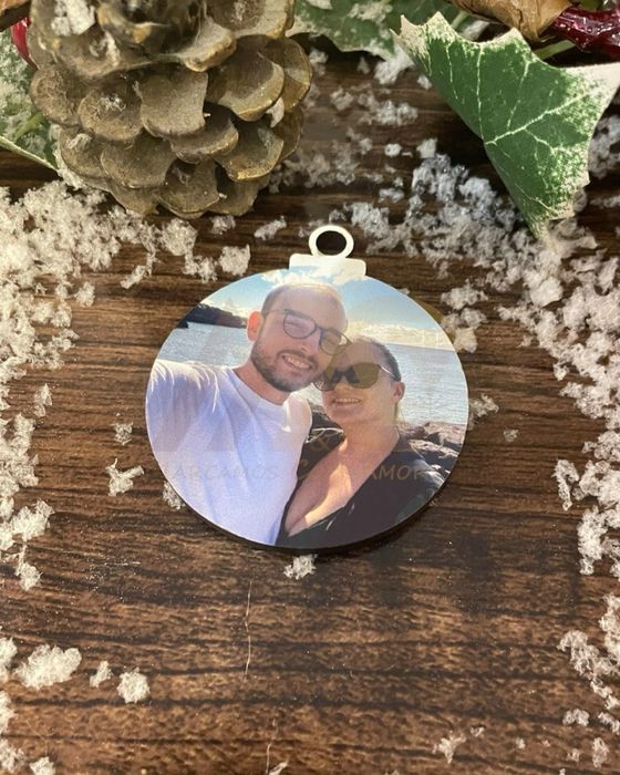 Bolas de Natal com foto