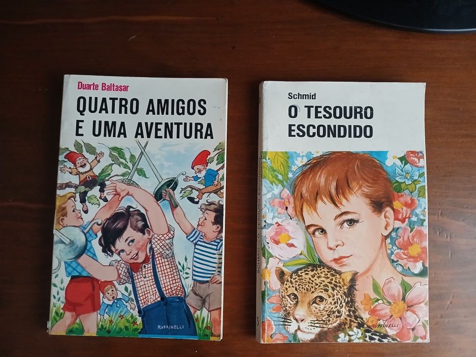 Livros Quatro amigos e uma aventura e O tesouro escondido