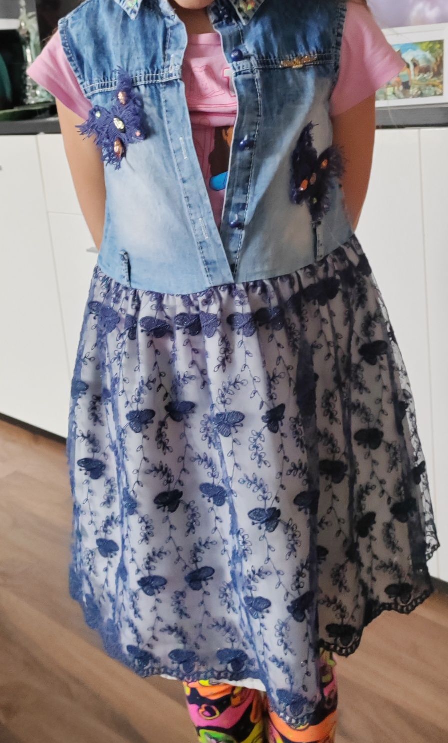 122 Sukienka góra jeans