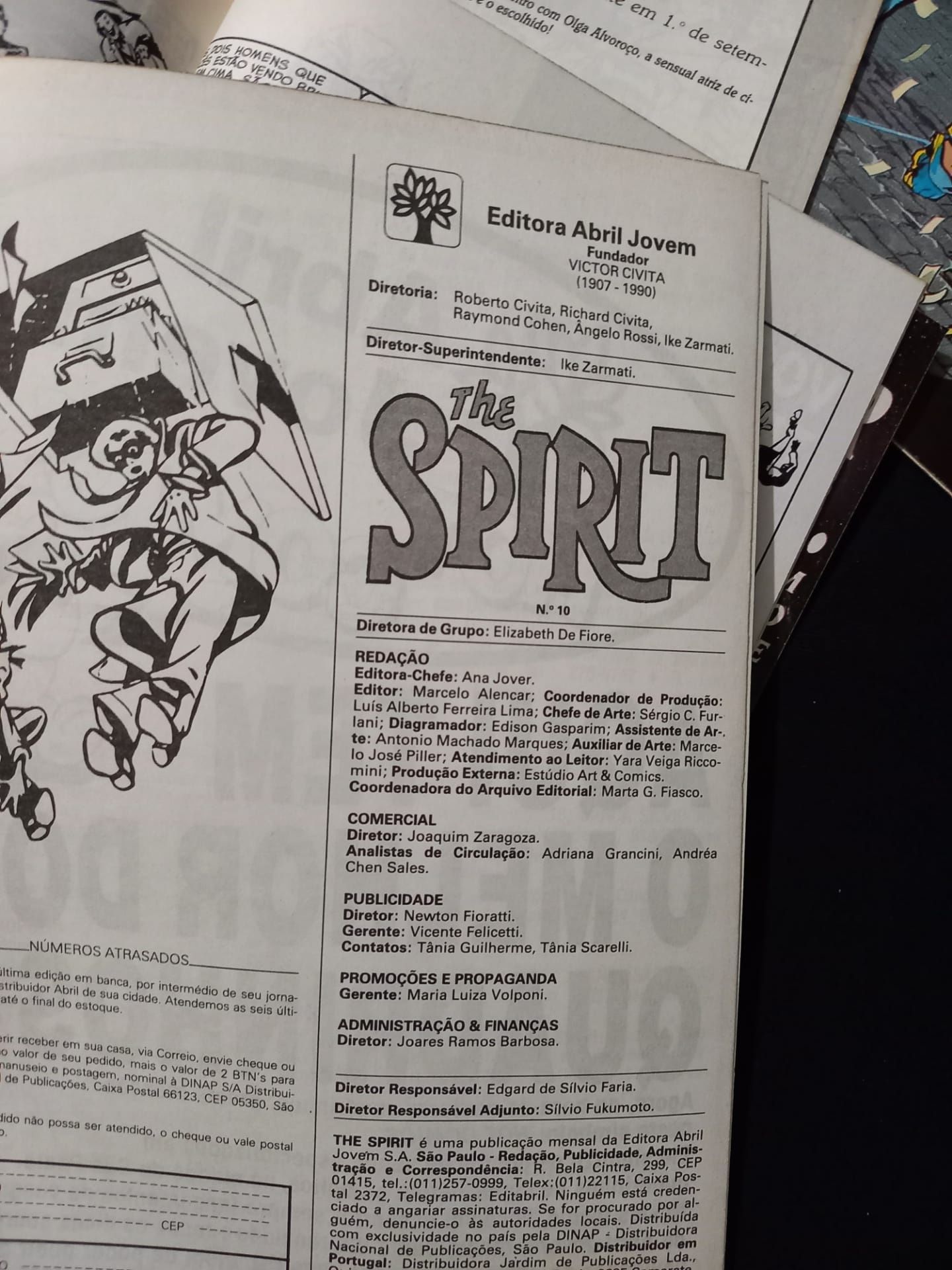 BD anos 90 Os caçadores e the Spirit  (revistas grandes)