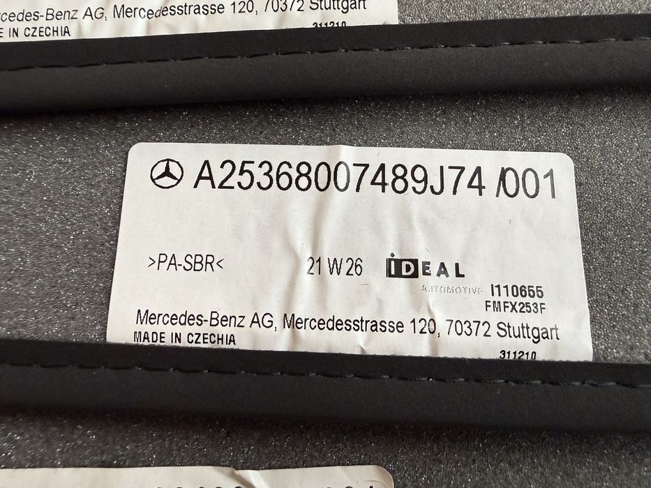 Nowe oryginalne welurowe dywaniki mercedes C klasa w205 OE