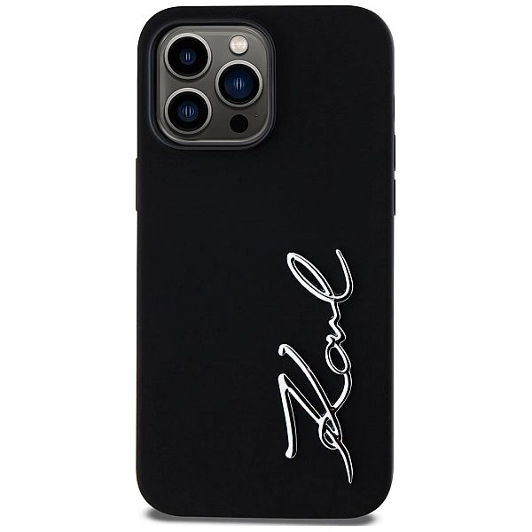 Etui Karl Lagerfeld Silicone Metal Script Logo do iPhone 14 Pro Max cz