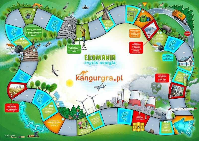 EKO GRA XXL dla DZIECI - EKOMANIA czysta energia 3 x 2 metra