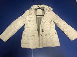 Parka beige para menina