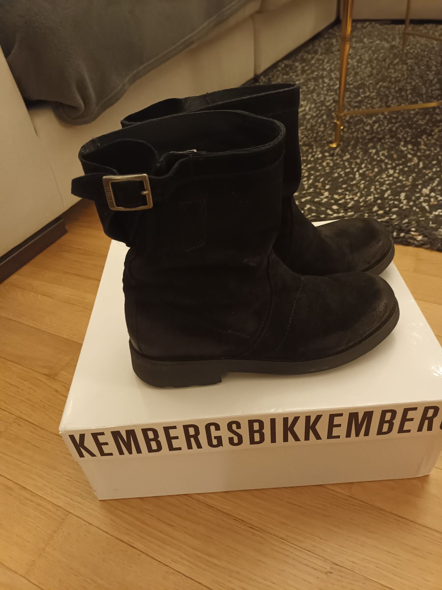 Bikkembergs, botki, nowe, zamsz