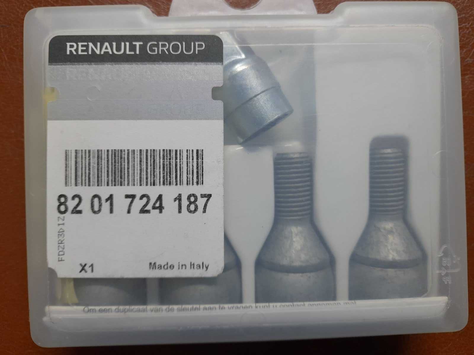 Продам комплект болтов колесных с секретом  RENAULT 8201724187