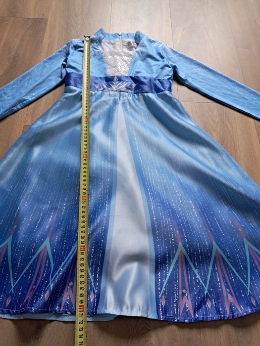 Elsa frozen kraina lodu sukienka strój przebranie 110-116