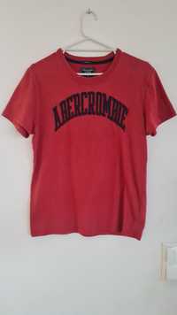 T-shirt Koszulka Abercrombie & Fitch. Czerwona. Drill y2k vintage Skat