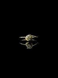 Золотое кольцо с бриллиантом/Золота каблучка з діамантом