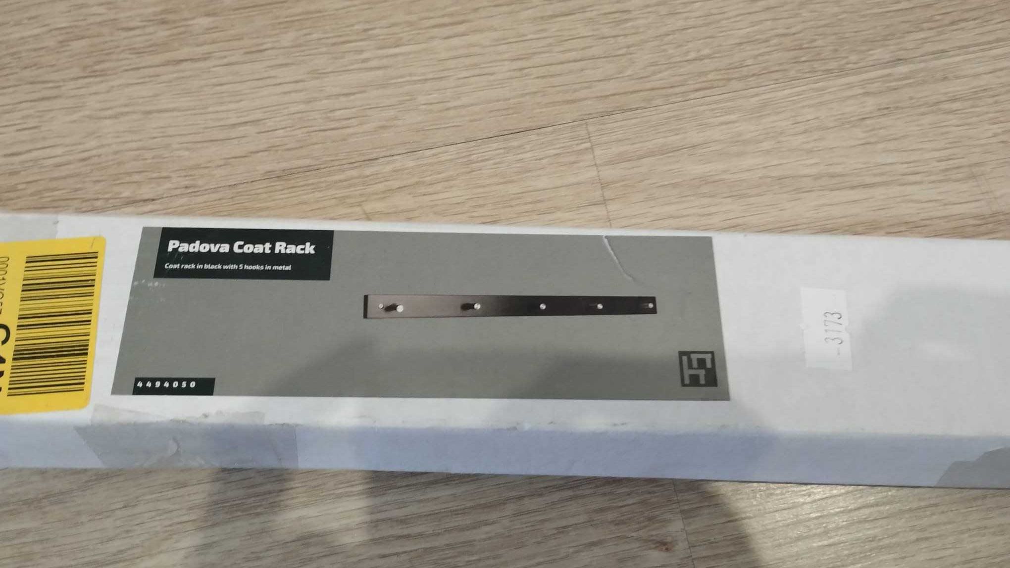 NOWY Wieszak padova coat rack czarny długość 70cm