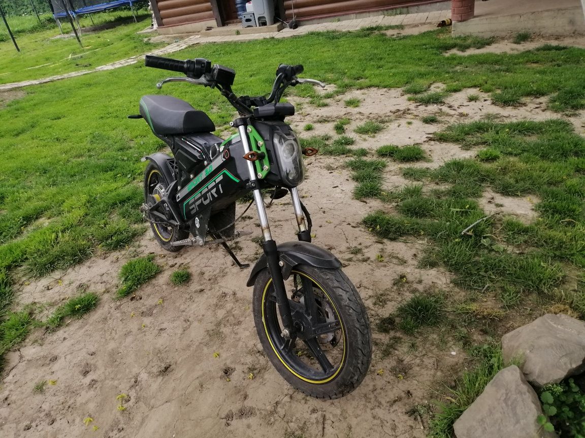 Електро скутер, мотоцикл ROVER cross sport. 1кВт