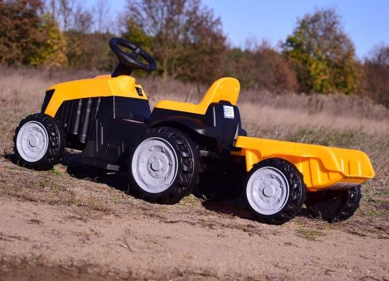 Autko na akumulator TRAKTOR Z PRZYCZEPĄ auto jeździk traktorek