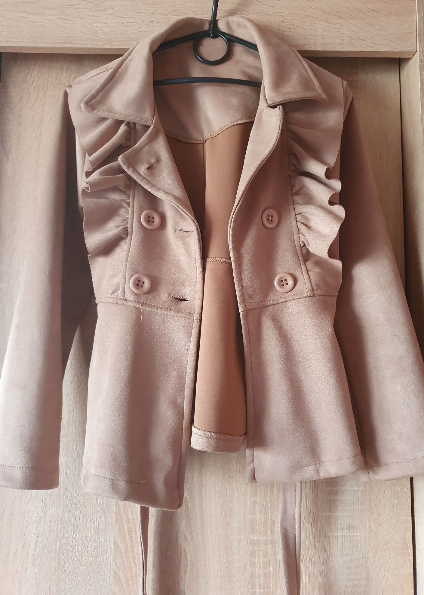 Elegancki płaszczyk, kurtka dziewczęca rozmiar EUR 10 - 11 lat