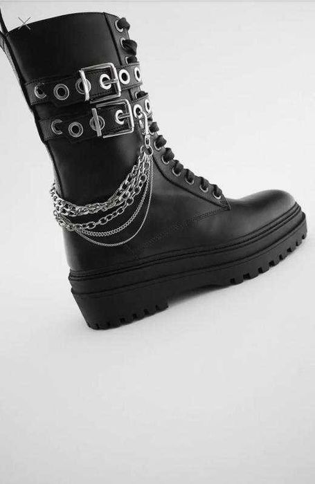 Шкіряні черевики zara 36 розмір